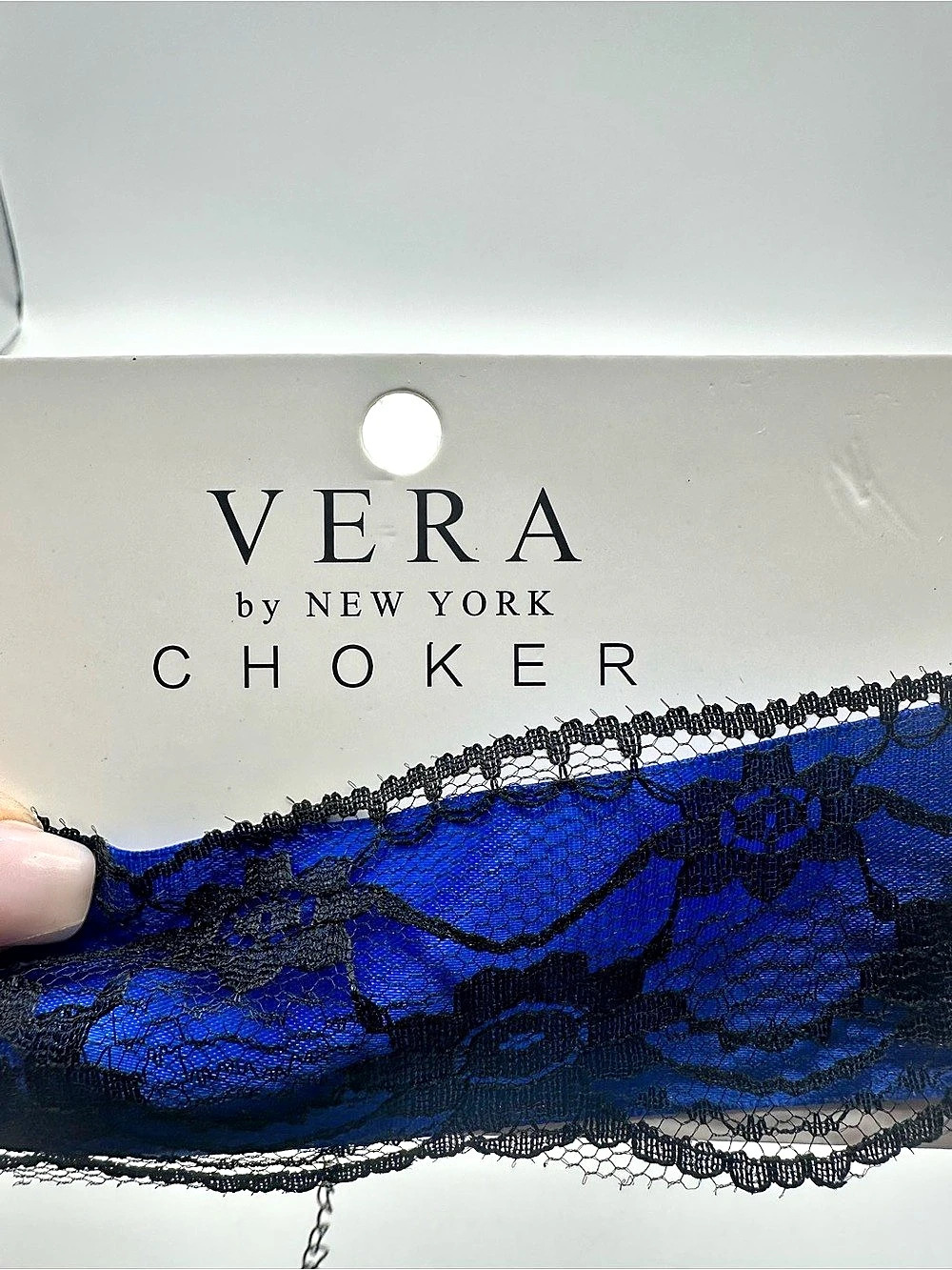 Vera by New York Choker Blue & Black NWT